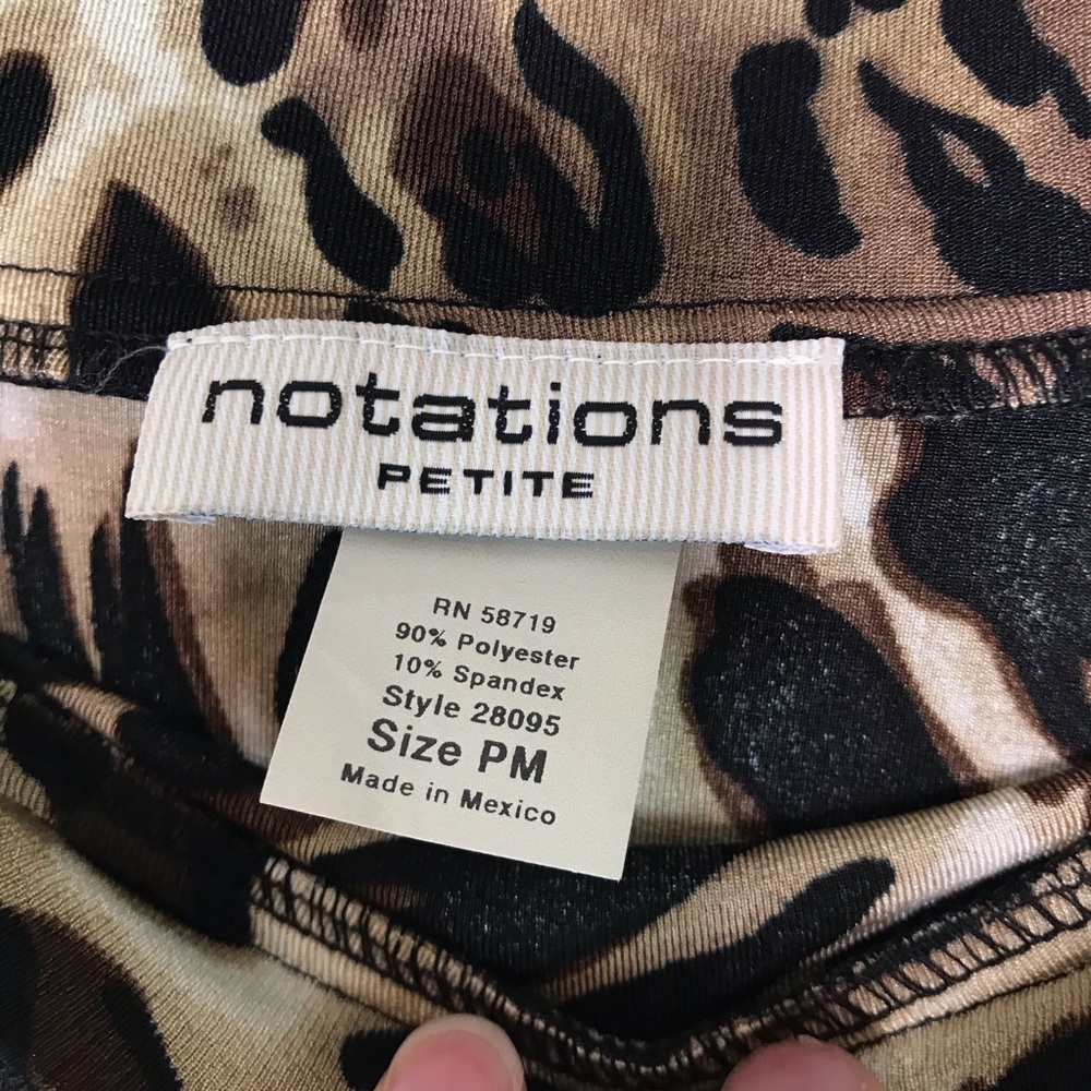 Notations Animal Print Skirt Leopard Cheetah Maxi - Picture 2 of 3